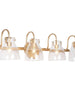 Prismisy 4-Light Gold Vanity Light