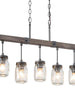 Amthyis 5-Light 25.5-in Wood Farmhouse Linear Kitchen Island Light