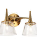 Quoridan 2-Light Gold Vanity Light