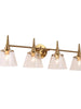 Quoridan 4-Light Gold Vanity Light