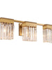 Labradorite 3-Light Brass Crystal Vanity Light