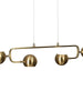 Stellevernic 4-Light 31.5-in Brass Modern Linear LED Kitchen Island Light