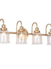 Rhiannon 4-Light Gold Vanity Light