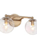 Putalisrea 2-Light Gold Vanity Light