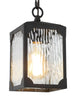 Yalumba 1-Light Mini Black Outdoor Pendant Light