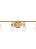 Phosphenes 4-Light Gold Vanity Light