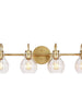 Borislav 4-Light Gold Vanity Light