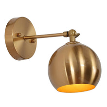 Semerisy 1-Light Modern Gold Globe Wall Sconces