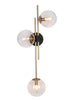 Memminger 3-Light Modern Black & Gold Wallchiere Wall Sconces