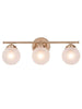 Radishes 3-Light Gold Vanity Light