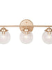 Radishes 3-Light Gold Vanity Light