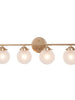 Radishes 4-Light Gold Vanity Light