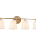 Galateia 4-Light Gold Vanity Light