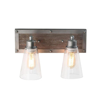 Nelestencle 2-Light Wood Vanity Light