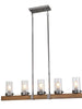 Trogir 5-Light 43-in Gary&Wood Farmhouse Linear Kitchen Island Light