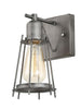 Mamciic 1-Light Industrial Silver Cage Wall Sconces