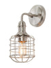 Tomatillo 1-Light Industrial Nickel Cage Wall Sconces