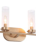 Savannah 2-Light Gold Vanity Light