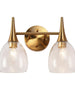 Cymerlarity 2-Light Brass Vanity Light