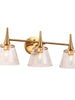 Quoridan 3-Light Brass Vanity Light