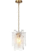 Engaveric 1-Light Mini Brass Modern Pendant Light Fixtures