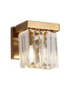 Labradorite 1-Light Gold Crystal Vanity Light